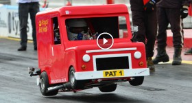 Worlds Fastest Postman Pat Van NSRA Hot Rod Drags 2012