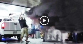Diesel Truck SMOKES OUT Car Show!
