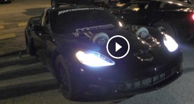 2400HP Twin Turbo Corvette at TX2K15 Tearing up the Streets!