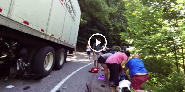 LESSON LEARNED: Never Try To Squeeze By A Semi-Truck On Curvy Road! BE