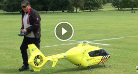 BIG SCALE RC Heli (small COLLISION) Weston Park International Model Show 2015