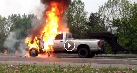 Cummins Turbo Diesel catches fire 5-21-15
