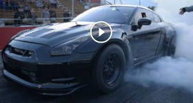 Nissan GTR Slicks So hot there Banded in USA!
