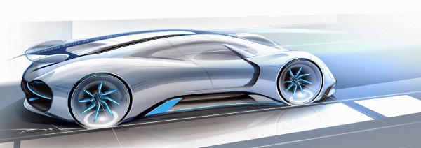 Porsche Electric Le Mans 2035 Prototype side view design