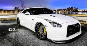 White Alpha 9 Nissan GT-R On D2 Forged Wheels - featured image