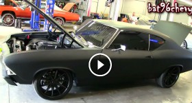 ULTIMATE AUDIO Cam Newton's FLAT BLACK 1969 Chevelle w LS3 & Custom Trunk - HD