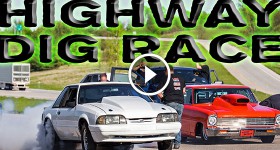 Highway DIG RACE - Street Car vs Pro-Mod!