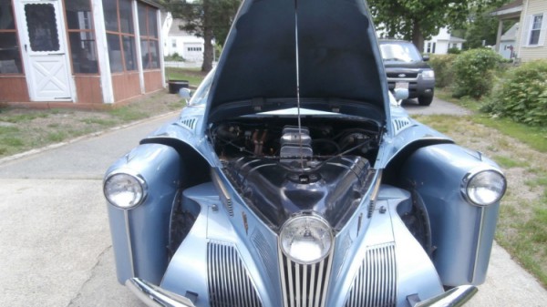 1946 Tucker Torpedo Prototype II  front end open hood