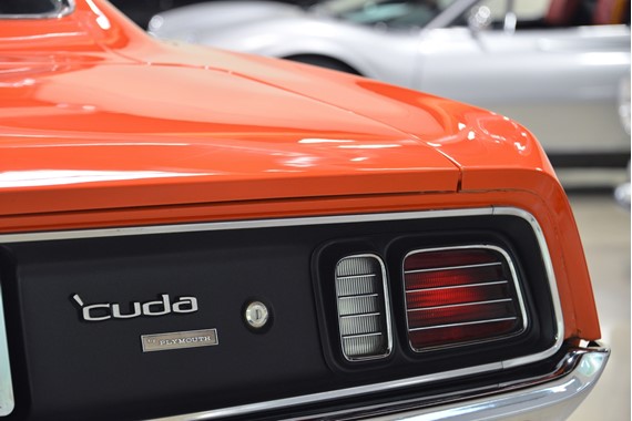 1971 Plymouth Cuda HEMI  taillight close up