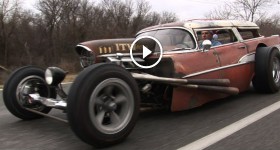 INSANE 57 Chevy Wagon RAT ROD!