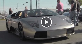 Modded Nissan GT-R - Lamborghini Murcielago - Monterey Blue LP 560-4 - LOW Cars and Coffee