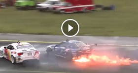S15 catches fire Formula Drift