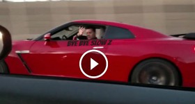 Twin Turbo 370z Destroys GTR