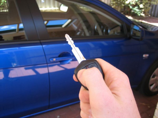 Unlocking your car by pointing the remote at it