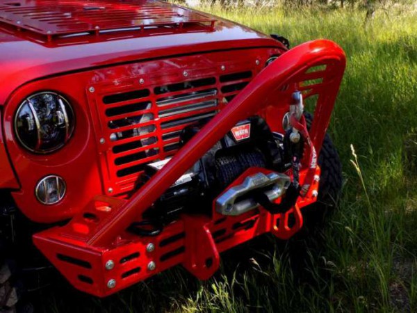 jk skinz jeep grill close up