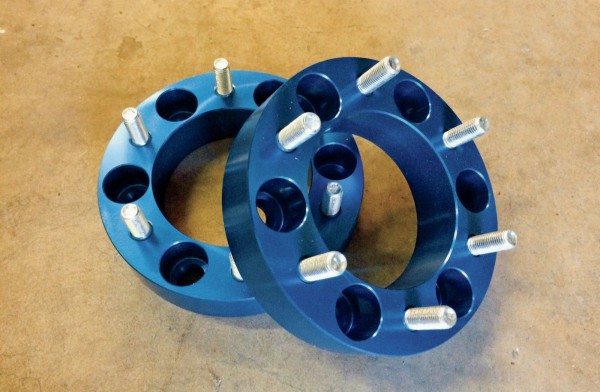 wheel spacers close up