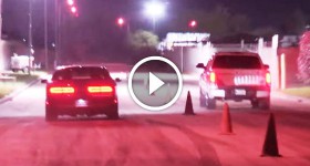 Hellcat Gets Smoked by GMC Truck