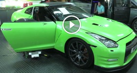 Nissan GTR gets wrapped Lamborghini green - Sweet Wrap