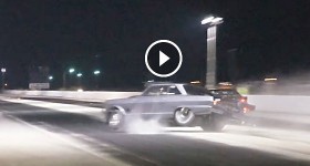 Streetoutlaws DaddyDave Rolls Goliath 6 times at No Prep race