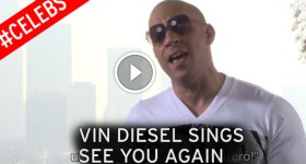 An emotional Vin Diesel sings 'See you again' for Paul Walker