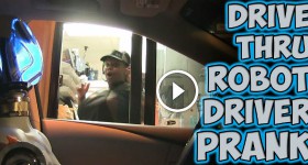 Drive Thru Robot Driver Prank