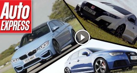 Honda Civic Type R vs BMW M3 vs. Audi RS3 track battle