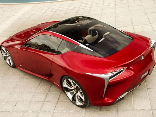 Lexus LF-LC Concept rear three quarters top view