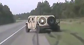 Man Leads Police On Chase In Stolen Humvee