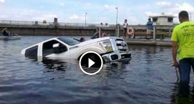 Stupid truck driver fail ruins brand new truck!