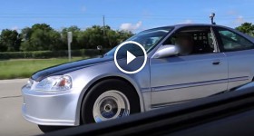 Turbo K20 Civic battles modded Corvette ZR1