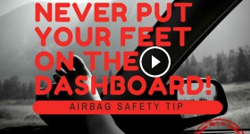 never put your feet on the dashboard