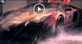 Iron Man Lambo on fire´n ice changes the color by temperature HD HQ