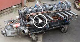 Supercharged home made Straight Eight by Desperate Dan Vid 2