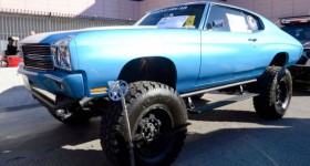 1970 Chevrolet Chevelle 4x4 monster front side three quarters - cl