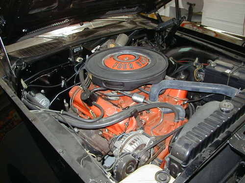 1971 Plymouth Barracuda engine view