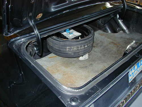 1971 Plymouth Barracuda trunk lid view