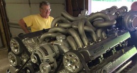 A Quad-Turbo V12 From 2 Supra Motors front three quarters - cl