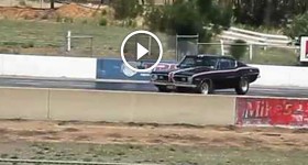 Barracuda dragracing accident