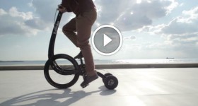 Halfbike II is a peddle-powered vehicle designed to improve the rider's balance