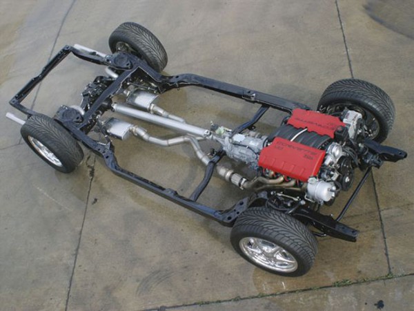 So-Cal Speed Shop 1966 Chevrolet Chevelle LS7 chassis top view