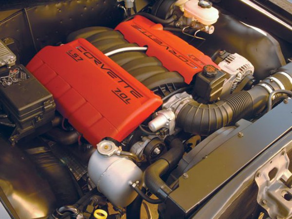 So-Cal Speed Shop 1966 Chevrolet Chevelle LS7 new LS7 engine view