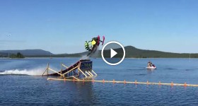 World record! First backflip on water ever