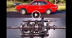 Gearbox operation with clutch 3D Animation