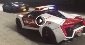 Lambo vs. Lykan Hypersport Police Car Abu Dhabi Aventador Flames