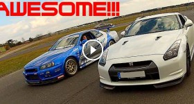 Nissan Skyline GT R34 Mines Stage 2 +++ vs Nissan GT-R Switzer P800
