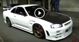 Nissan Skyline R34 - Turbo sounds and launch