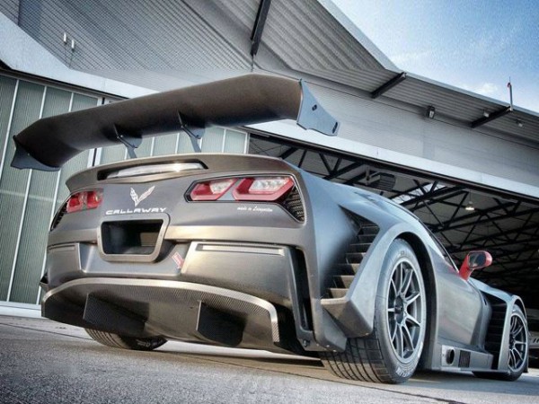 Callaway's Corvette C7 GT3-R rear three quarters low angle