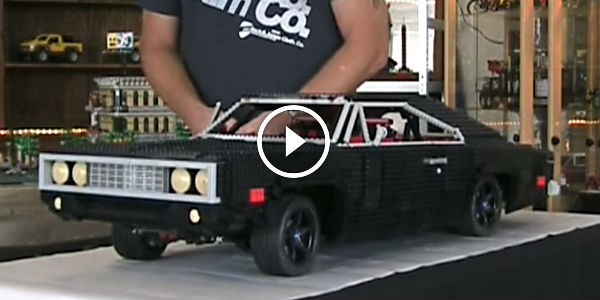One Absolutely Awesome 1970 Dodge Charger Made Of Legos