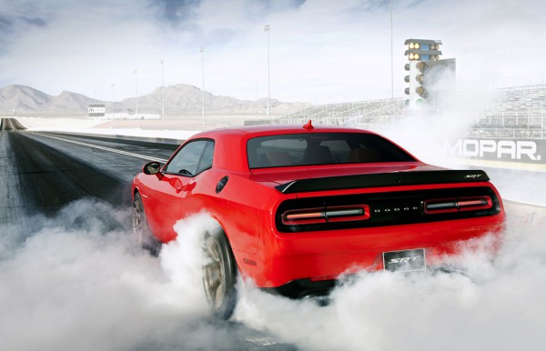 Dodge Challenger SRT Burnout rear three quarters - big