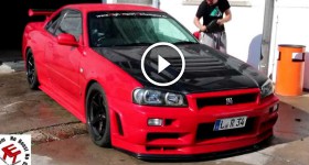 Nissan Skyline R34 GTR Vspec - Walk around Godzilla 2k15